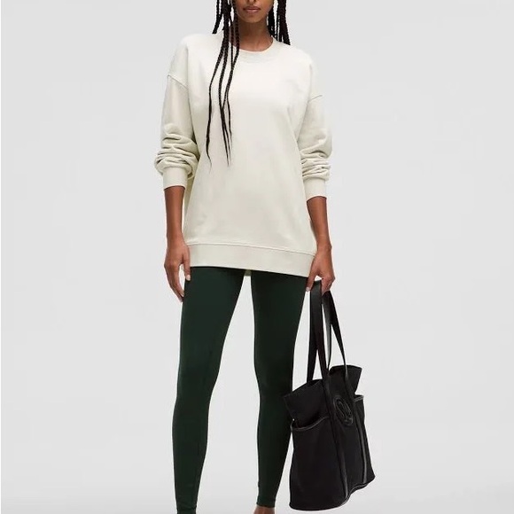 Lululemon Perfectly Oversized Crew Sweatshirt in Biege - Picture 2 of 9